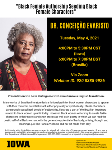 Dr. Conceição Evaristo presentation