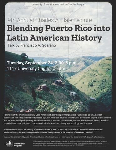 Charles Hale 9th Lecture poster