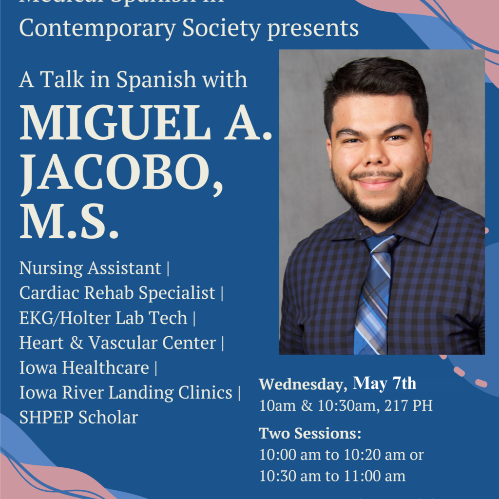 Medical Spanish in Contemporary Society presents: A Talk in Spanish with Miguel A. Jacobo promotional image