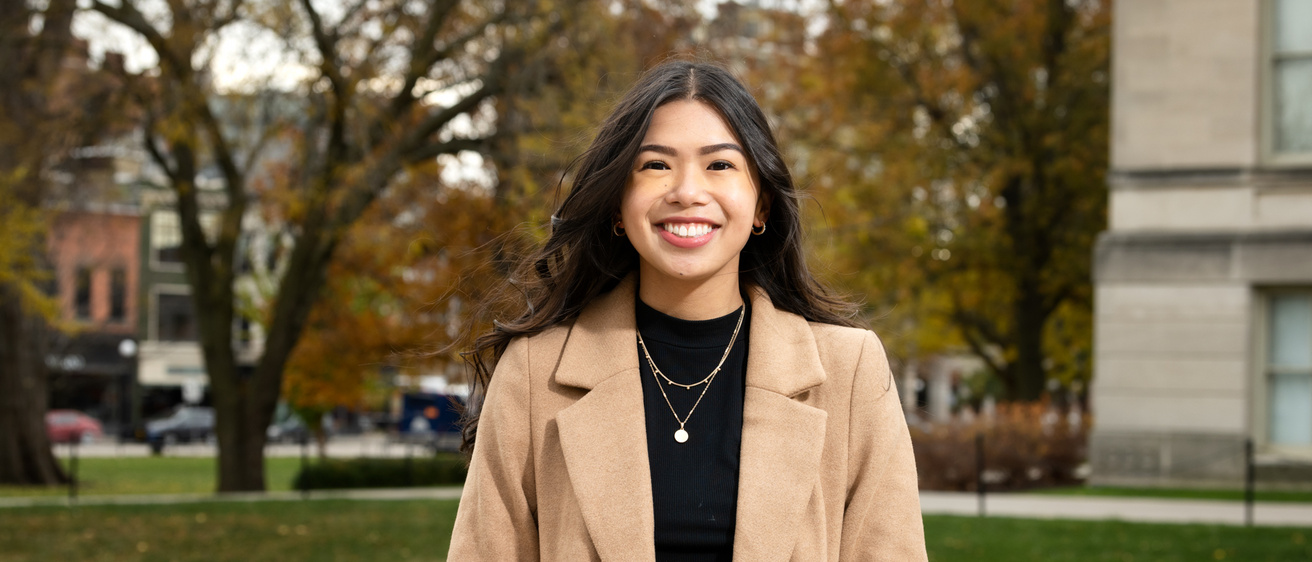 Holly Harris, BA in Portuguese, BA in international studies, Certificate in Nonprofit Leadership and Philanthropy, and a minor in Spanish